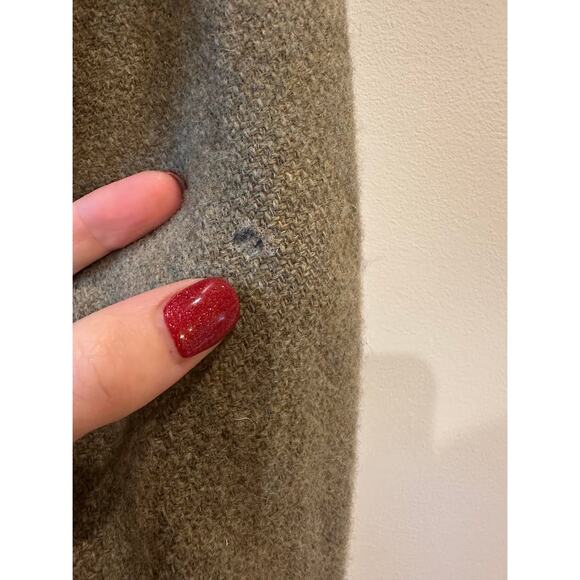 Vintage 90s Ralph Lauren Wool Green Gray Fitted Button Front Blazer Small - Picture 7 of 12